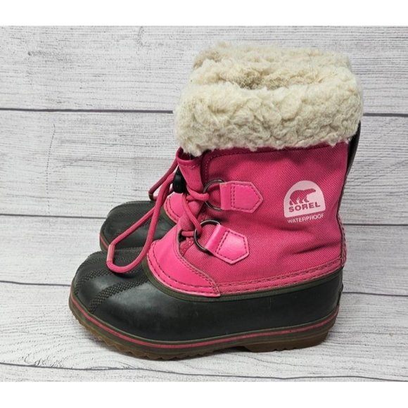 SOREL Kids' Yoot Pac Nylon Snow Boot Ultra Pink Alpine Tundra Size 13 - Picture 8 of 13